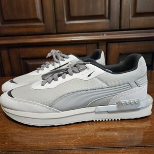 Puma Shoes Size 13 Gray/Silver/White